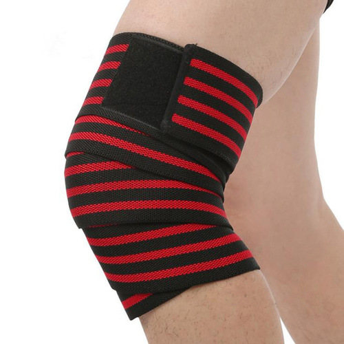 Knee support band for fitness exercise, squat wrap band for weightlifting, athletic sports fitness equipment, knee wrap band