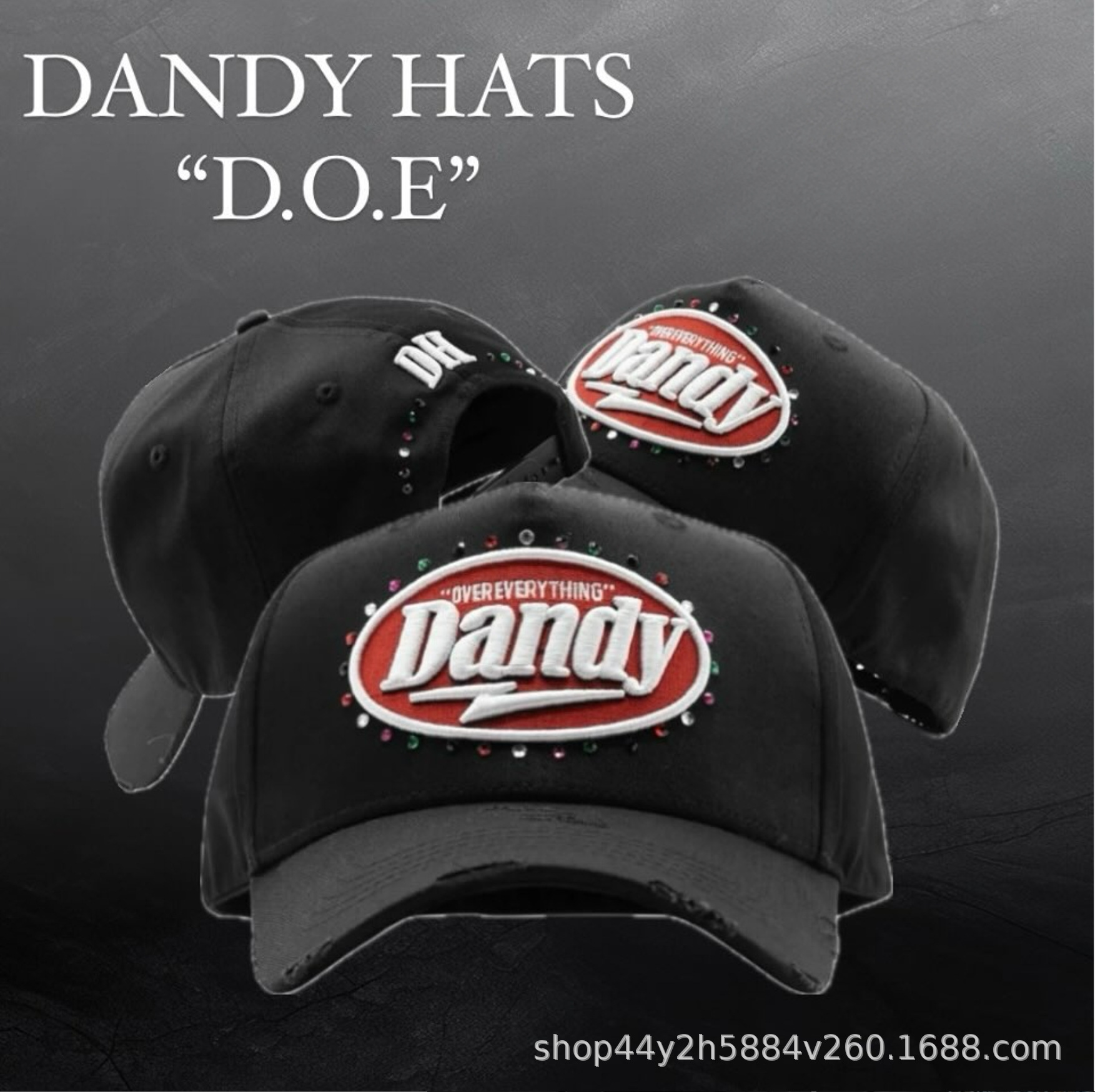 Mayorista transfronterizo marca de moda americana tendencia europea y americana DANDY HATS gorra gorra de béisbol gorra ajustable hip hop gorra