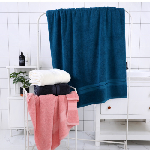 Manufacturer wholesale pure cotton hotel enlarged bath towel 90*180 beauty salon bed towel gift cross-border supply
