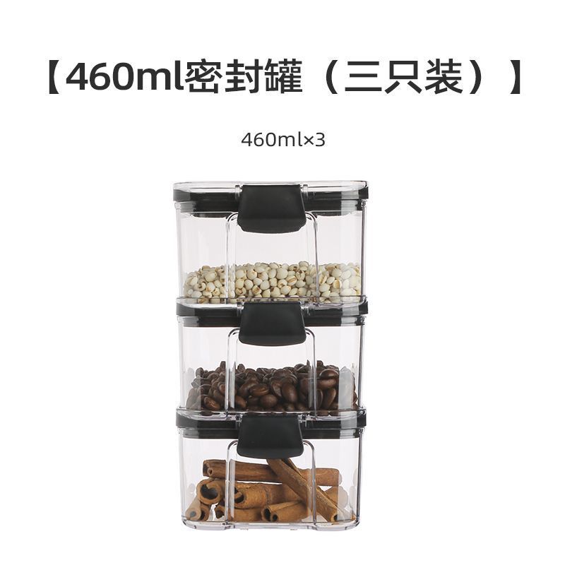 Tanque de sellado de cocina granos almacenamiento de granos tanque de plástico transparente caja de té snack tanque de almacenamiento de productos secos