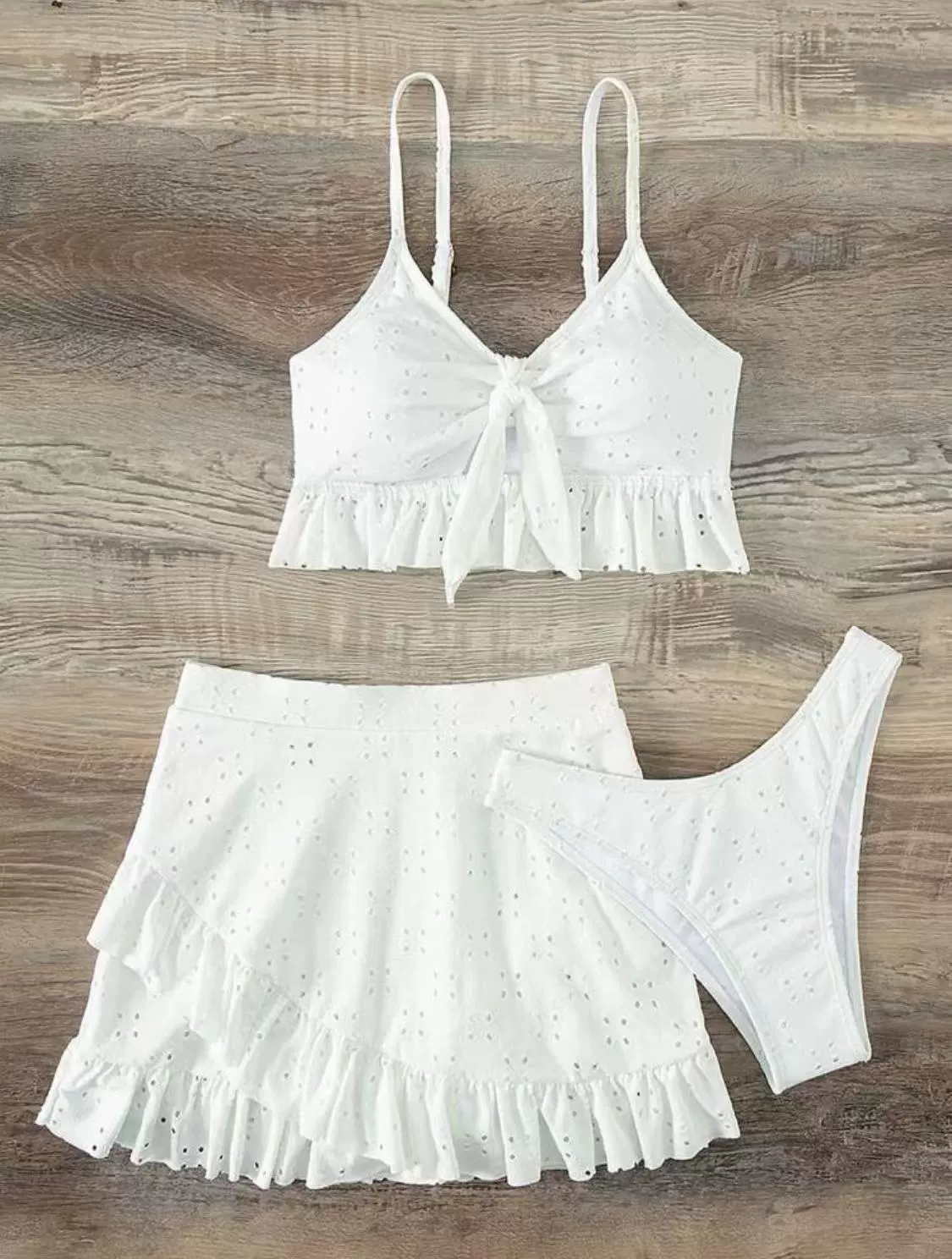 Sexy swimwear with bow, lace set, Amazon