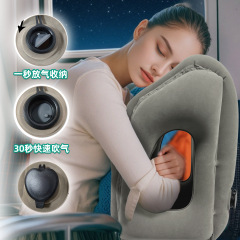 Amazon 旅行用インフレータブル枕飛行機高速鉄道睡眠枕高速ポータブル睡眠枕ポータブル