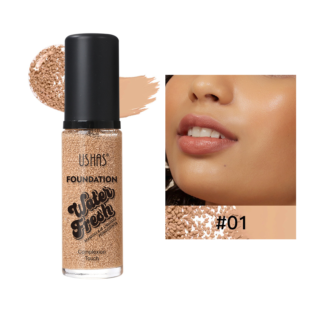 USHAS marca de acné duradera transfronteriza de larga duración corrector de color de trigo europeo y americano base líquida de burbujas al por mayor