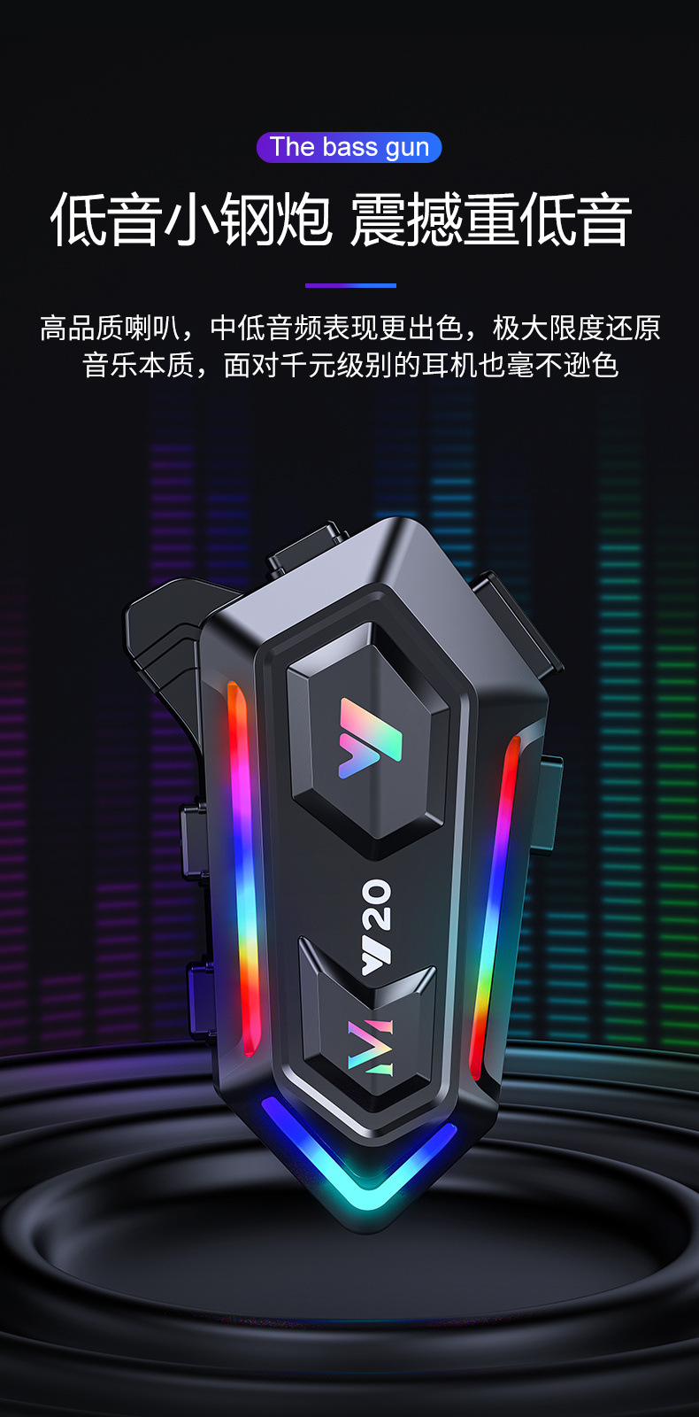 New Y20Y20Max Motorcycle Helmet Bluetooth Headset Rgb Colorful Lights Waterproof Mixing Sound Noise Reduction in Stock