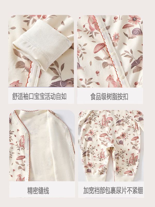 Mono de bebé de algodón puro, ropa de bebé recién nacido, pelele de primavera y otoño, mono de manga larga, suave
