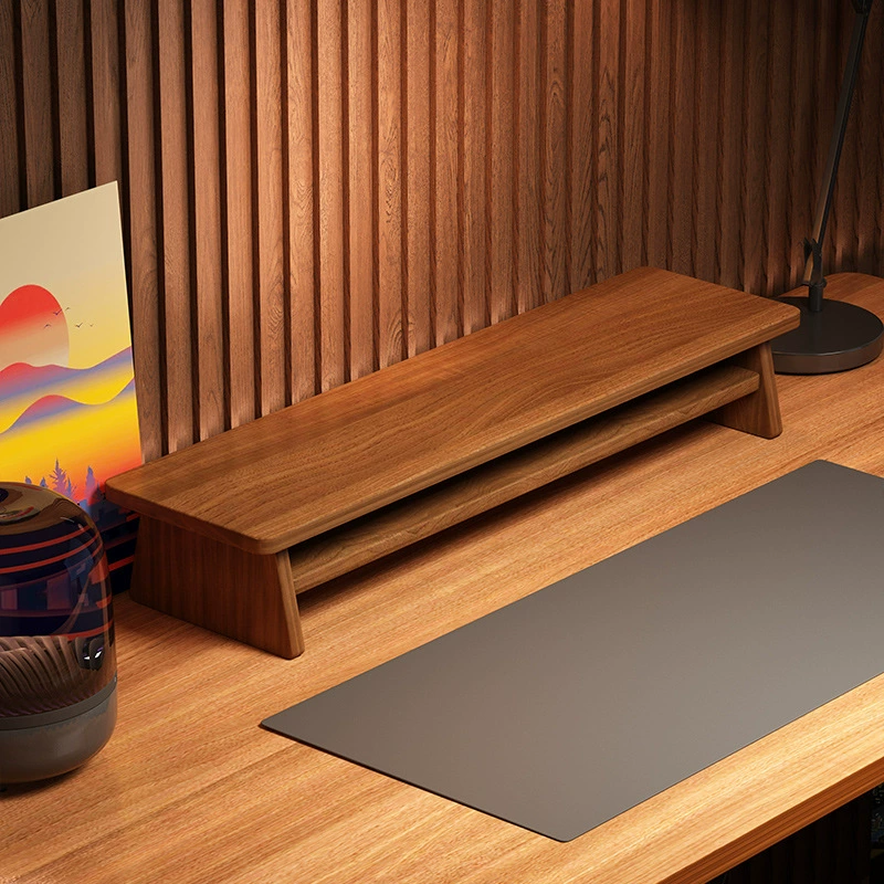 Настольный компьютер, приподнятый экран монитора, основание офисного стола, стеллаж для хранения, подставка для ноутбука, рабочая станция