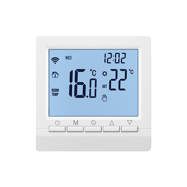 Wifi Wall-Mounted Boiler Thermostat Tuya Boiler Intelligent Temperature Controller Electric Floor Heating Water Floor Heating Adjustable Temperature Wifi Wall-Mounted Boiler Thermostat Tuya Boiler Intelligent Temperature Controller Electric Floor Heating Water Floor Heating Adjustable Temperature