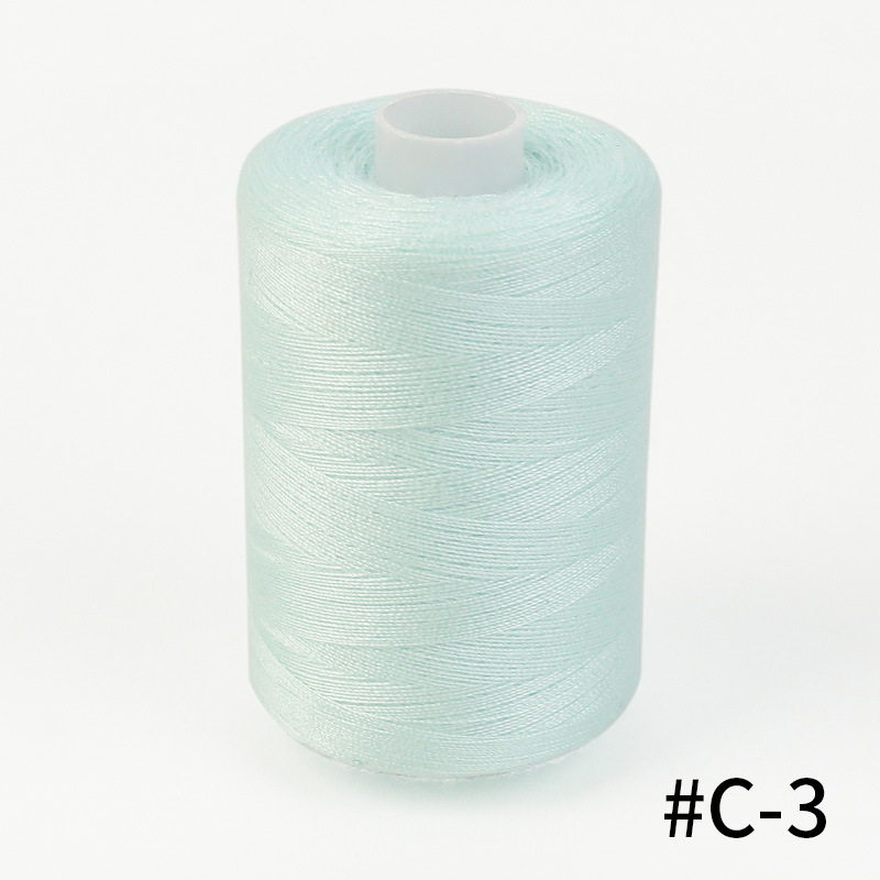 402 línea de coser 1000 yardas de alta velocidad poliéster línea arco iris combinación línea de coser casera línea de coser a mano línea delgada image 101