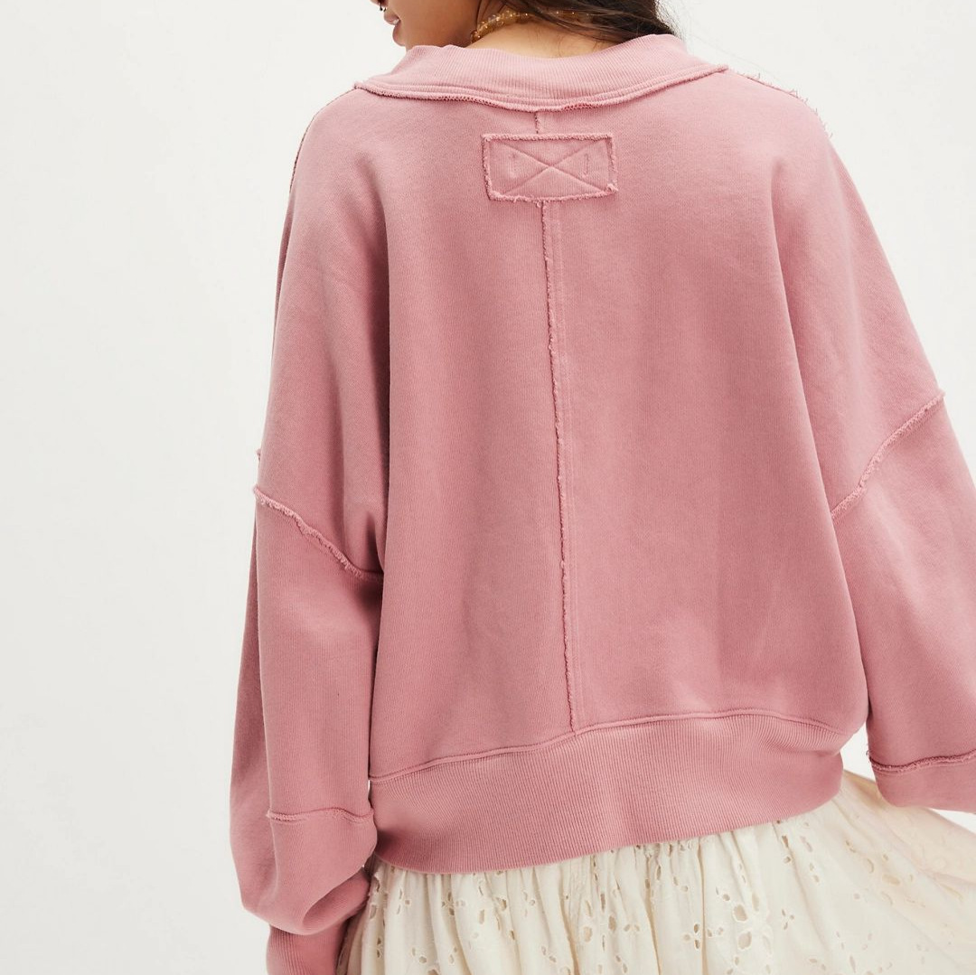 Women's Solid Color Long Sleeve Pullover Sweatshirt Casual Loose Outerwear For Autumn/Winter American Style Short/Long_voghion.com