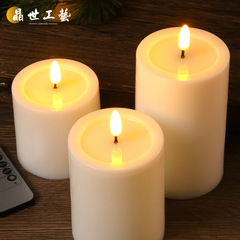 平口リモコン弾頭led電子ろうそく灯シミュレーションパラフィン偽ろうそく結婚祝いロマンチック装飾街灯