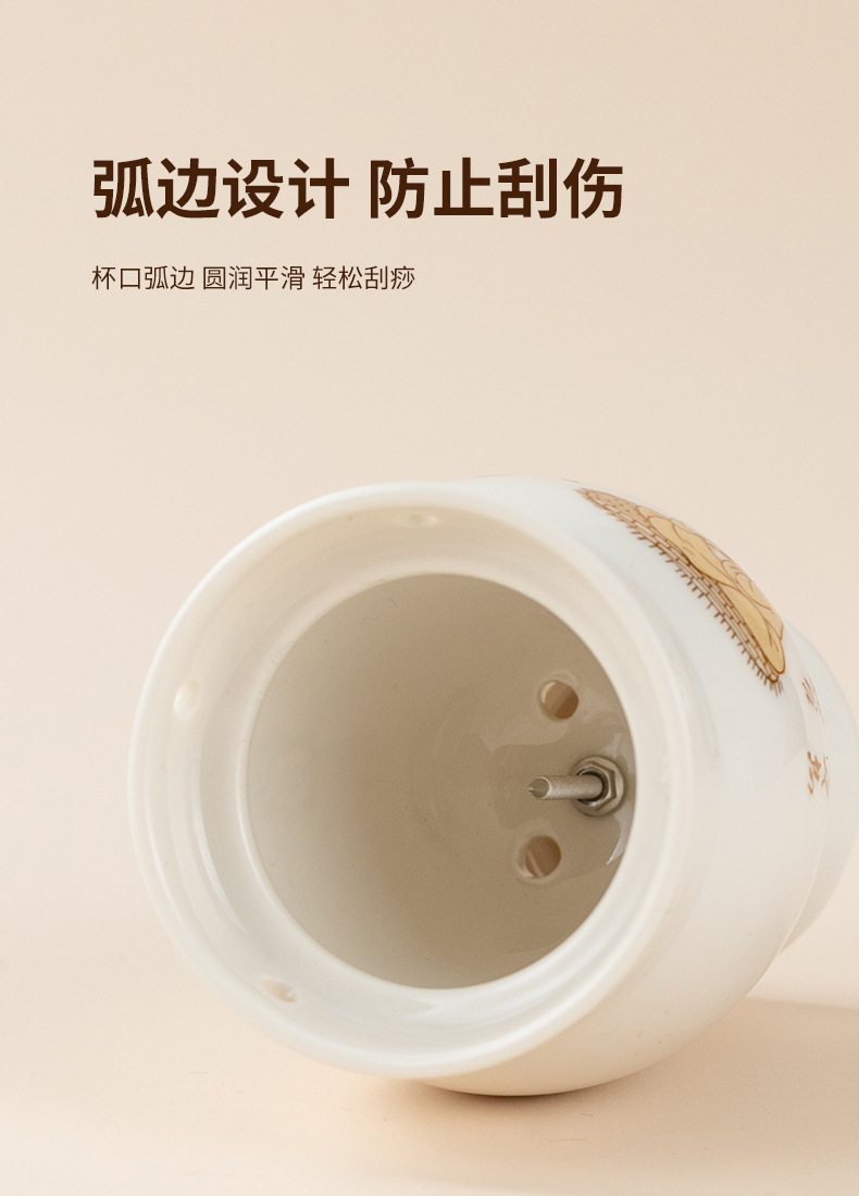 Ceramic Moxibustion Jar with Gua Sha Lid Double Layer Heat Shield Home Warming Tool with Cloth Sleeve quality and texture