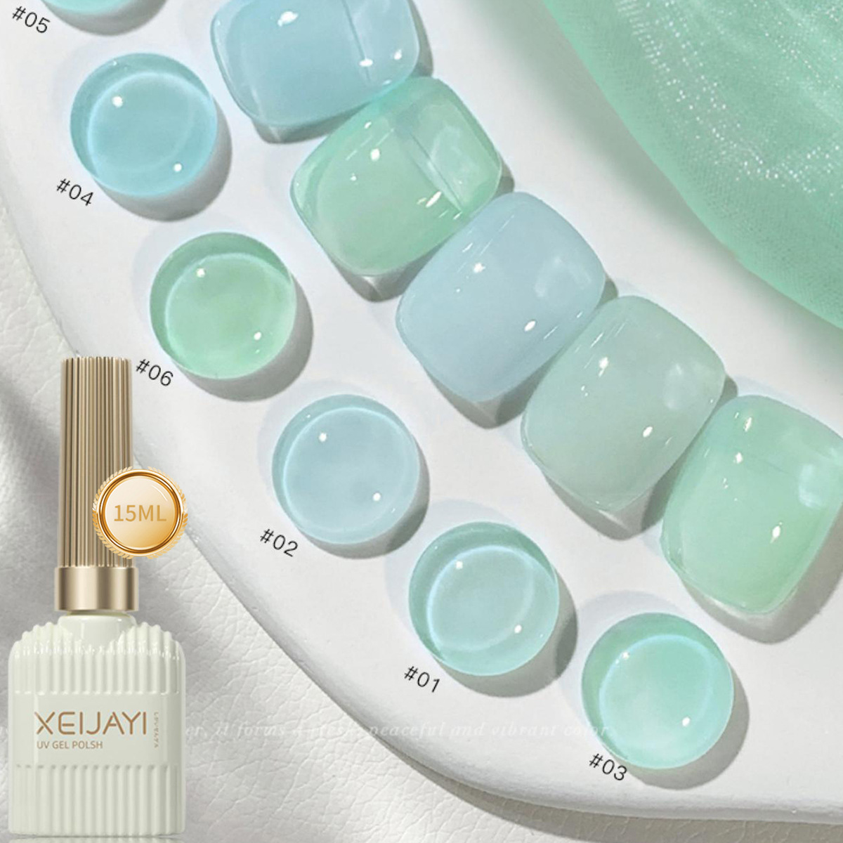 Mint Mambo Gel de esmalte de uñas Verano Nuevo pegamento de esmalte de uñas a través del hielo Nuevo salón de uñas de larga duración para mujeres populares