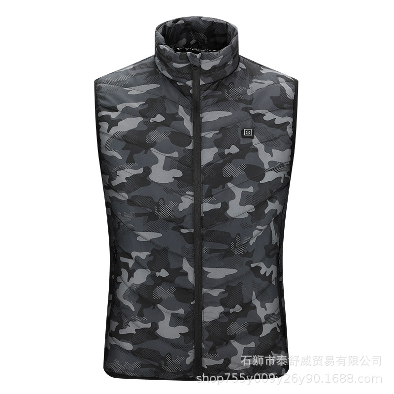 Chaleco de calefacción de cuatro zonas inteligente del fabricante Chaleco de calefacción al por mayor Chaleco de calefacción eléctrica Carga de calefacción de temperatura constante Ropa de calefacción