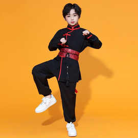 儿童武术太极练功服装霍元甲男女功夫舞蹈中国表演训练演出服