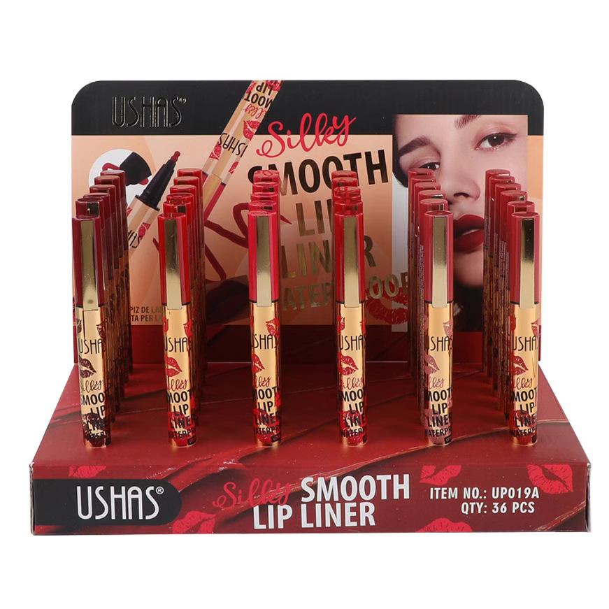 (Caja de presentación) USHAS European and American Cross-border spot delineador de labios taza impermeable antiadherente efecto de maquillaje mate UP019A