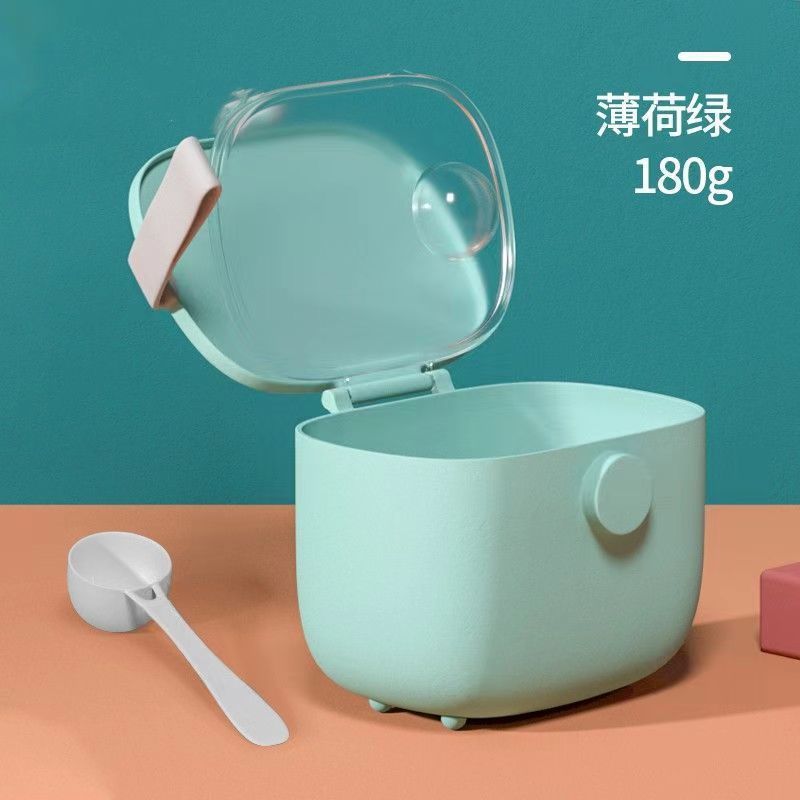 Caja portátil de leche en polvo para bebés de gran capacidad, tanque de almacenamiento de leche en polvo para bebés, mini pequeño sellado a prueba de humedad