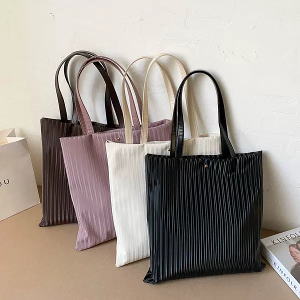 2022 New Popular Large Bag Women's Fashionable Simple Shoulder Bag Korean Style Large Capacity Tote Bag