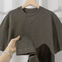 Выгодная текстура! 300 г тяжелая бамбуковая хлопковая футболка с короткими рукавами летняя свободная повседневная нижняя одежда для мужчин и женщин
