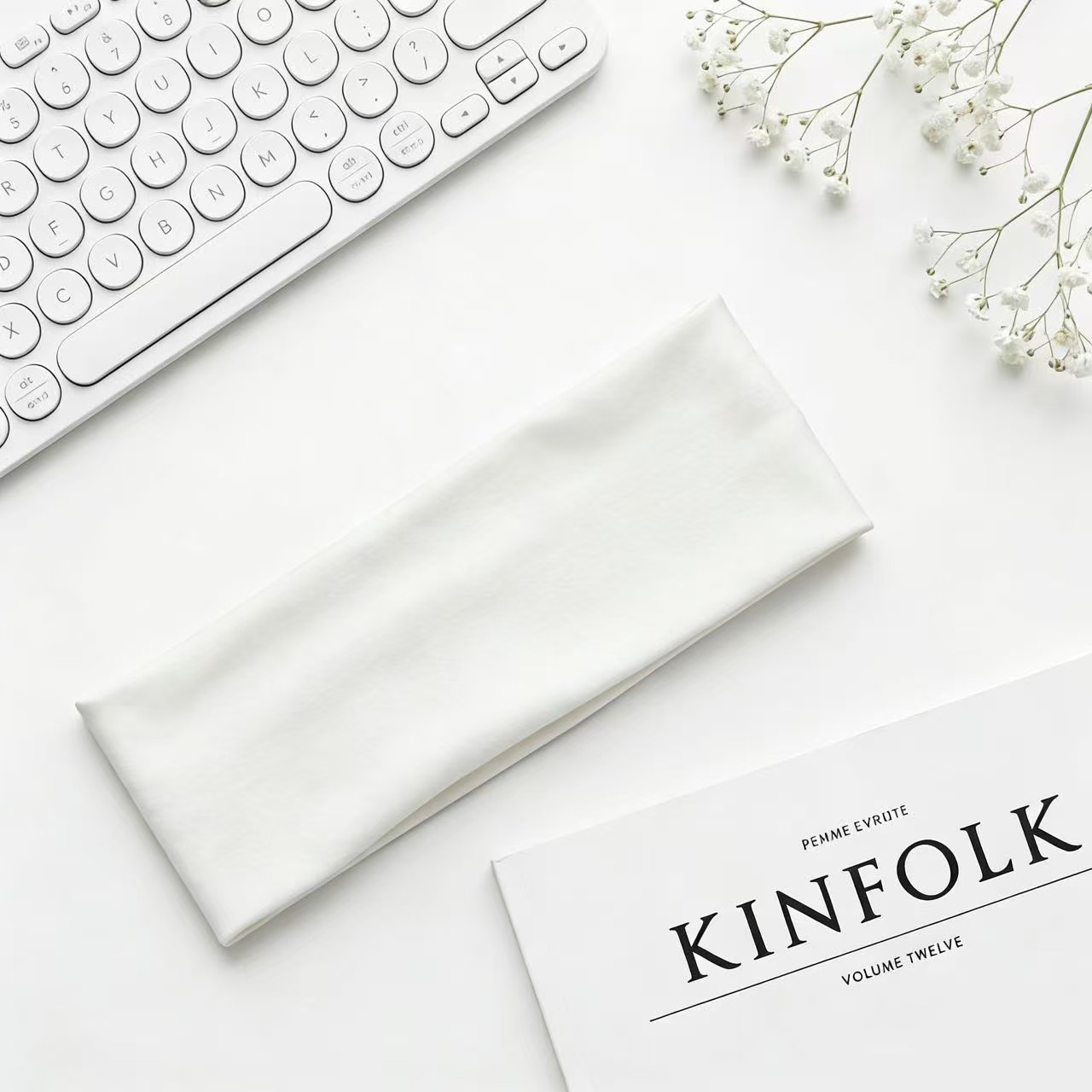 Cinta Deportiva para Cabello de Algodón Absorbente y Elástica para Yoga