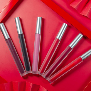 Foreign Trade Cross-Border Air Lip Glaze Liptint Oil-Free Formula Waterproof and Fade-Resistant Matte Lip Gloss with Long-Lasting Effect