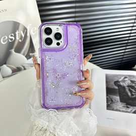 外贸新款适用MOTO G56/G86时尚蝴蝶配件Edge60 PRO艺术滴胶手机壳