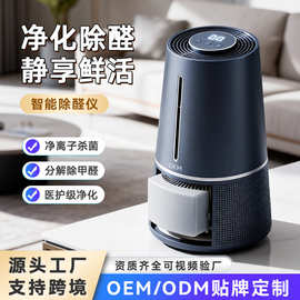 跨境台式空气过滤器除甲醛OEM 家用臭氧发生器除甲醛净化器定制