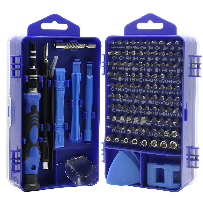115 in one screwdriver set High version (blue)
