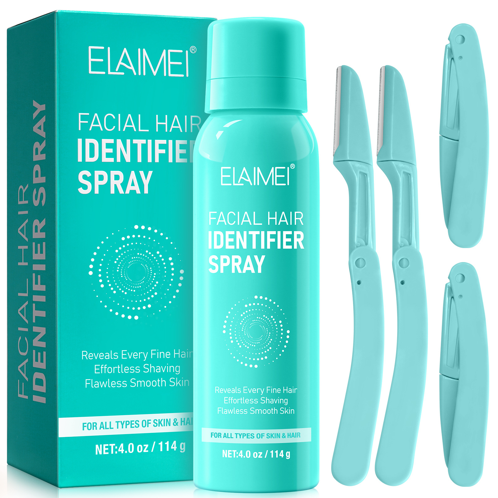 Cross-Border Elaimei Facial Hair Recognition Spray Set