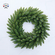 跨境专供圣诞节装饰品圣诞花环30/40/50/60CM商场酒店橱窗草藤圈