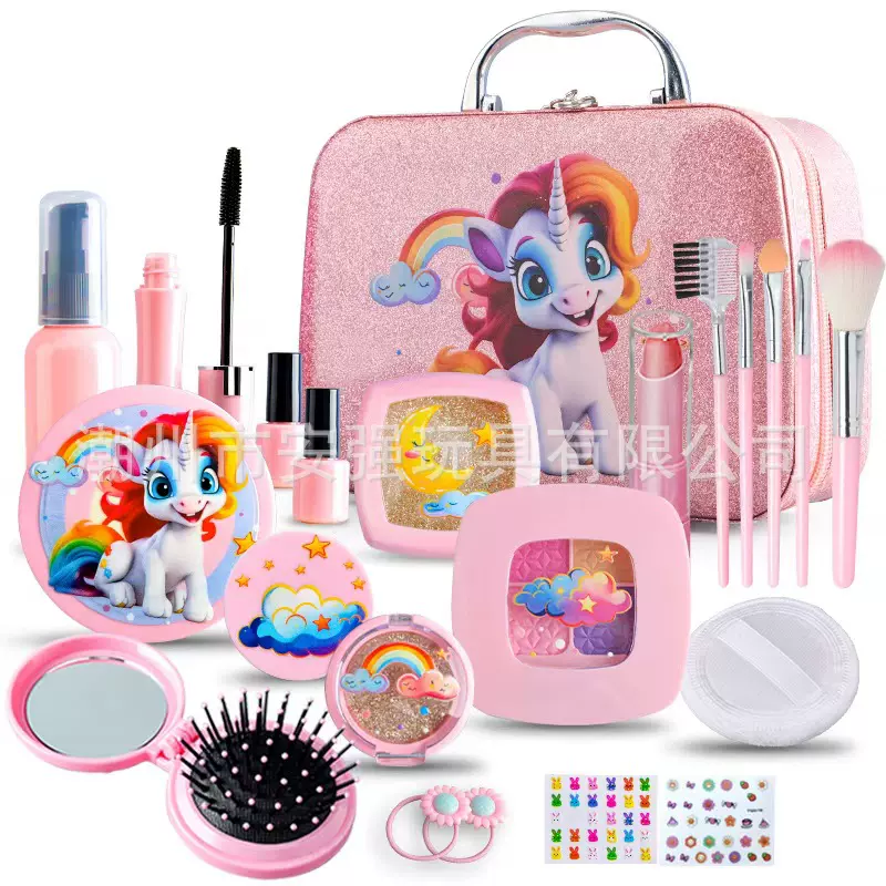 化妆品儿童玩具仿真网红女童饰品梳妆女孩彩妆公主包包过家家套装