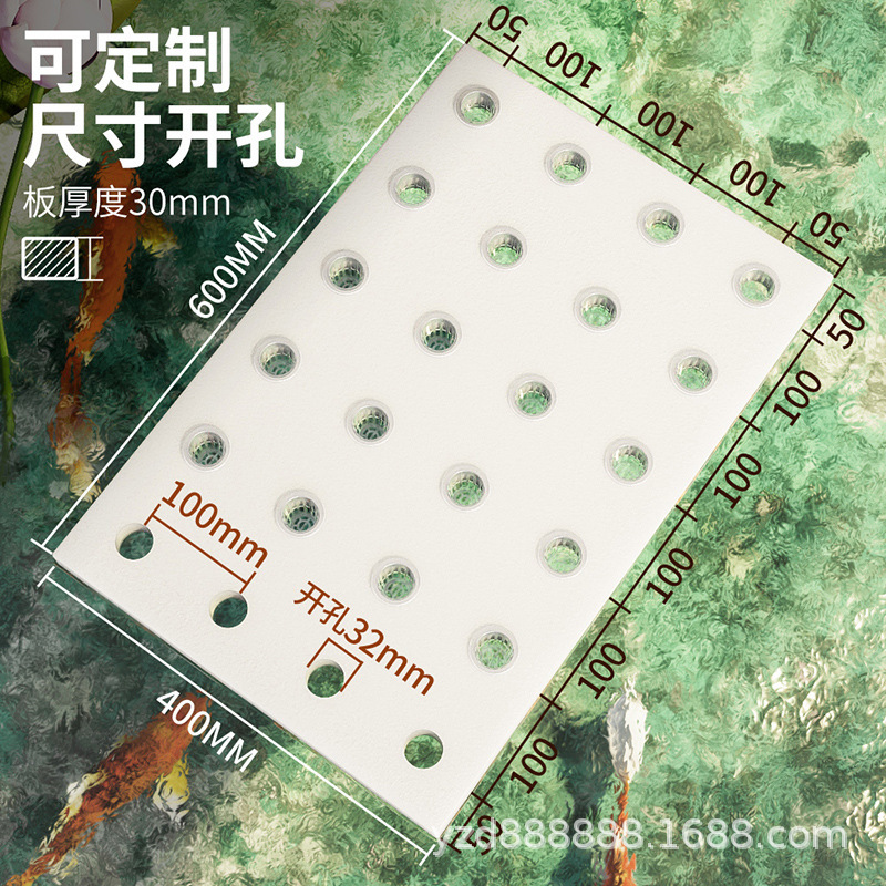 水耕无土栽培设备泡沫块批发 水培蔬菜定植板 鱼塘漂浮板水上种植