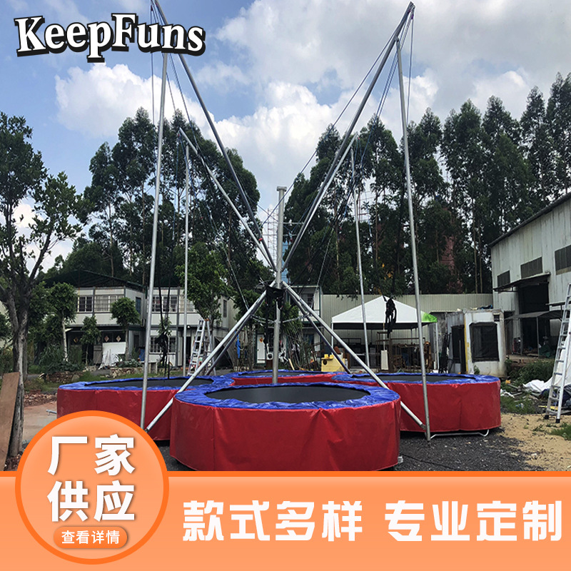 New Children's Indoor Commercial Trampoline Outdoor Adult Trampoline Outdoor Large Trampoline with Protective Net Wholesale