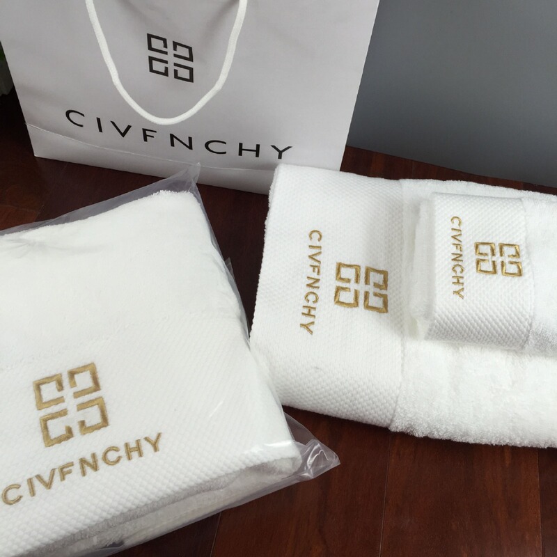 Platinum Satin Bath Towel Three-Piece Set Pure Cotton Face Towel Thickeneded Towel Hotel Model Room Steaming Export Trendy Brand Beach Towel