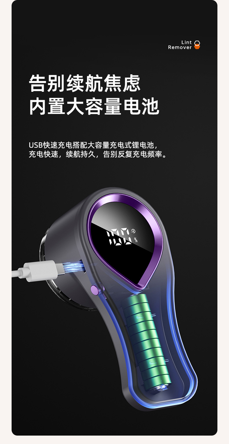 Cross-border Lint Remover Fabric Shaver Pill Remover Clothing Bobble Trimmer Household Garment Defuzzer