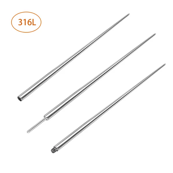 Stainless steel external tooth insertion rod guide needle cross-border threaded rod stainless steel perforation auxiliary guide rod human body puncture