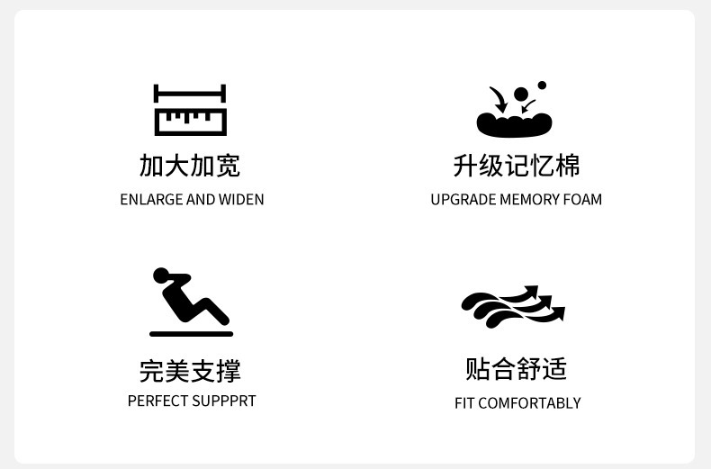 Customized Car Headrest Memory Foam Lumbar Support, Enlarged and Widened for Comfort, Car Seat Support with Logo Printing Available