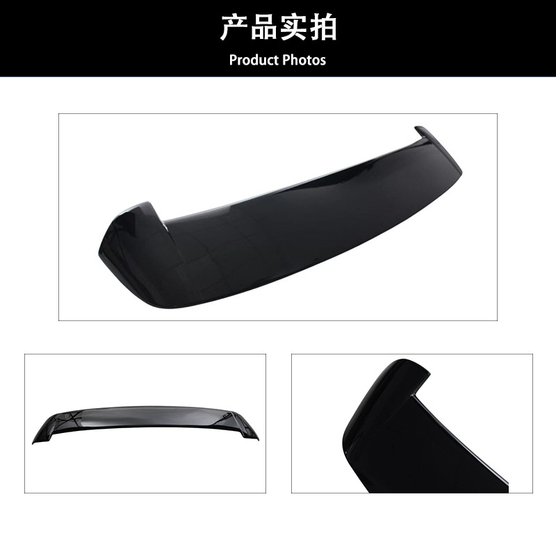Suitable for Volkswagen 97-03 Golf 4 Rear Wing Mk4 Top Wing Glossy Black Spoiler Golf4 Modification No Drilling Required