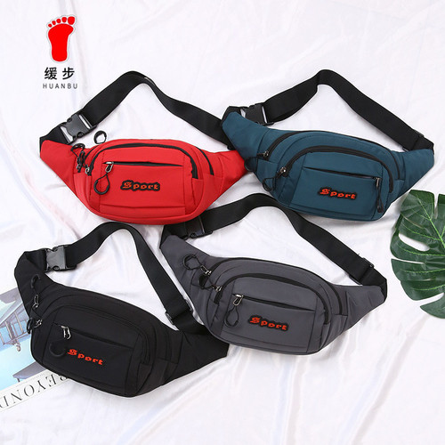 New Sports Waist Bag for Men Casual Running Cross-Body Bag Waterproof Coin and Phone Bag Wholesale with LOGO Printing