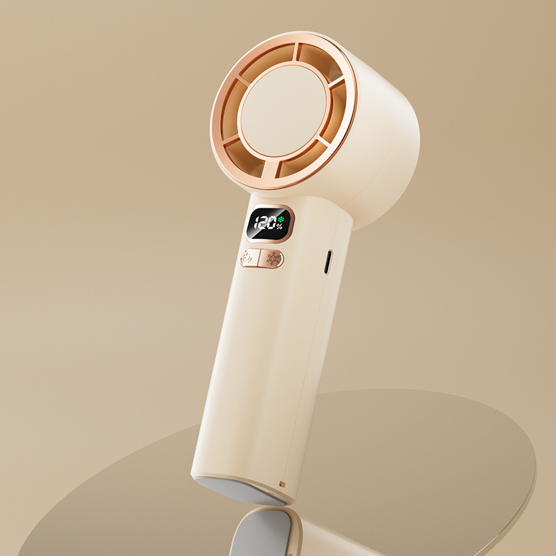 2025 新 120 ギア高速ハンドヘルドファン USB 充電タービン半導体屋外氷冷却小型ファン|undefined