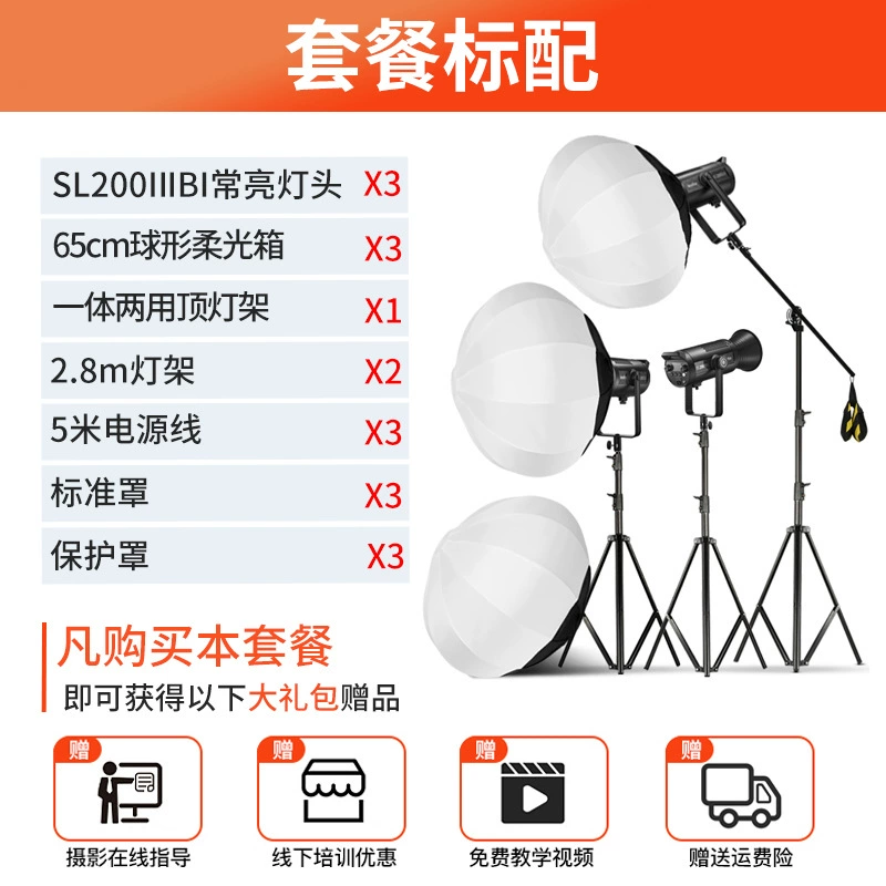 Godox Shenniu SL200WBI три поколения две цветовые температуры живой трансляции лампа светодиодная фотографическая лампа держатель для фотографий солнечная лампа
