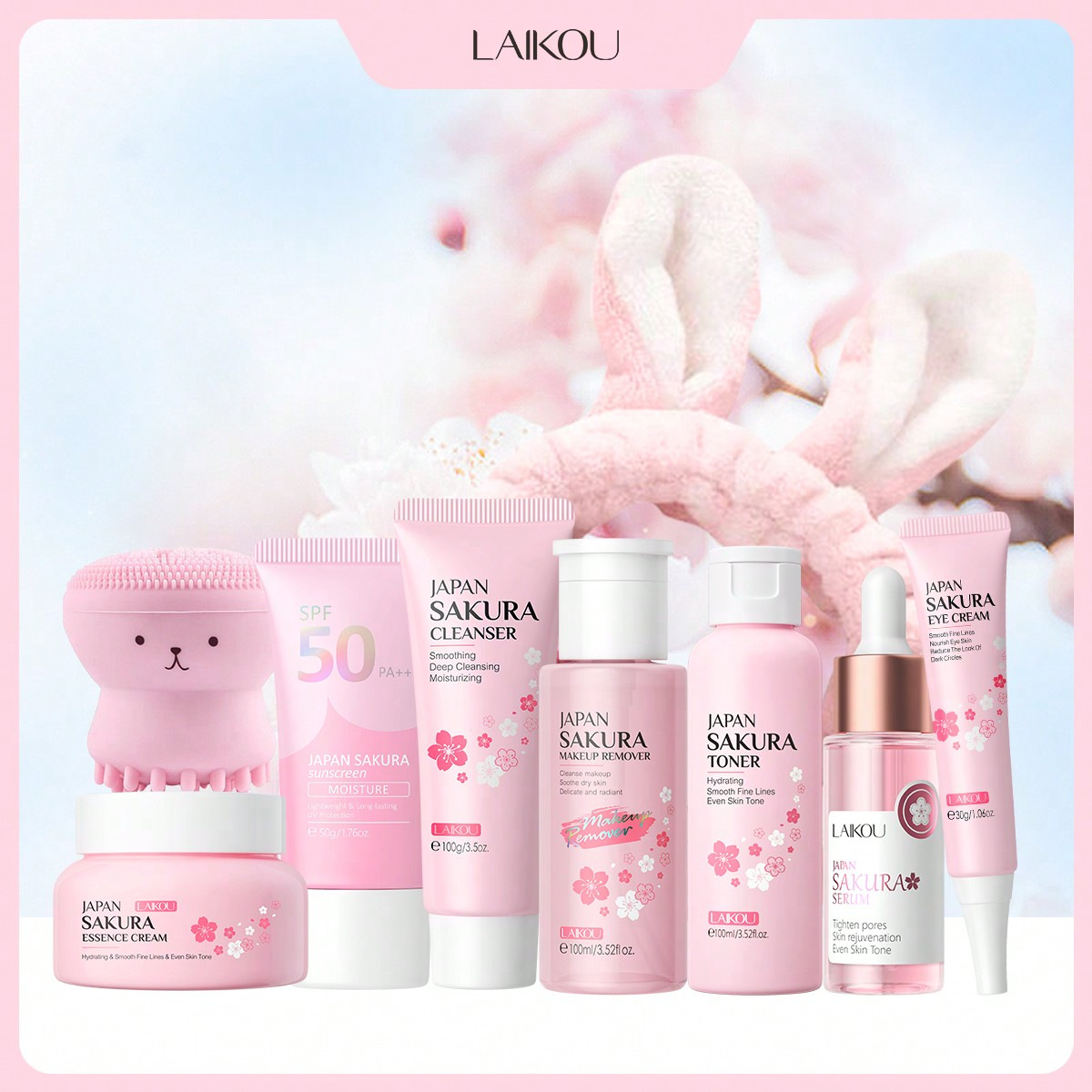 Set de Leche de Caracol Sakura LAIKOU Transfronterizo, Combinación de Sets Variados, Combinación Libre, Disponible en Fábrica. image 46