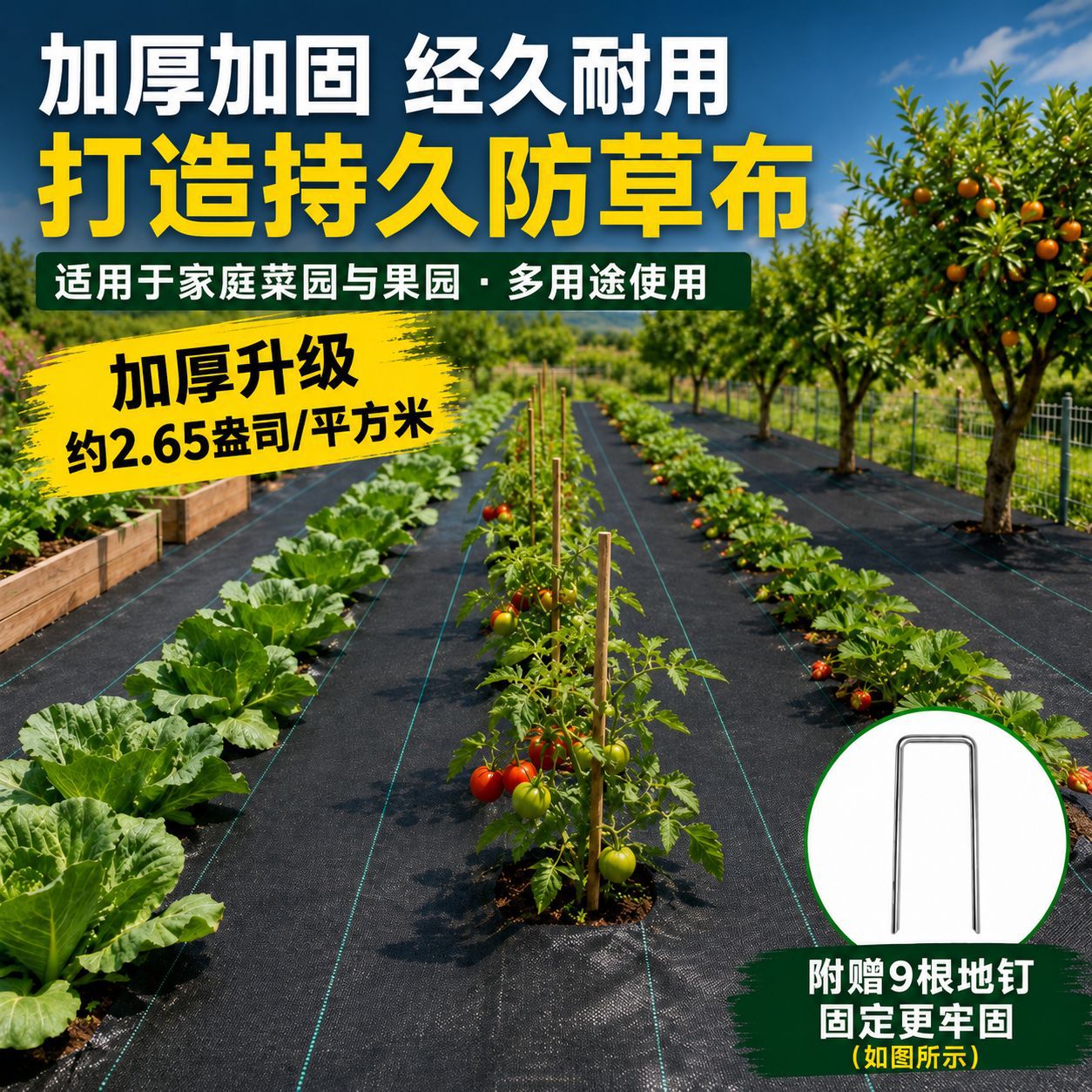 家用庭院防草布 不长杂草 省心又省力
