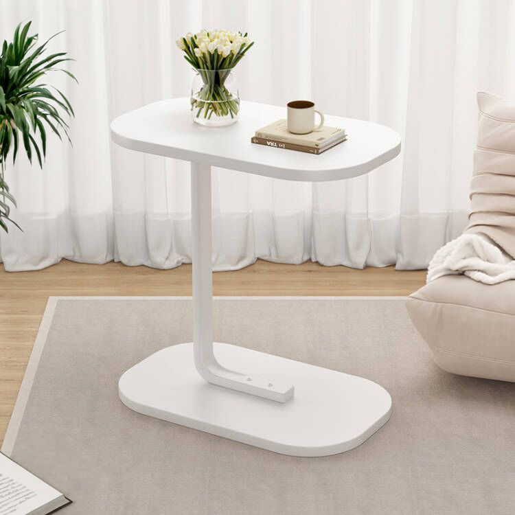 Estilo crema sofá mesa auxiliar mesita de noche gabinete lateral mesa de té móvil estante de almacenamiento mini balcón mesa pequeña