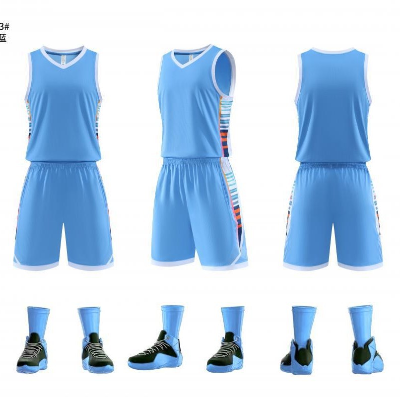 Nuevo traje de uniforme de baloncesto Camisetas de competición impresas para hombres y mujeres Campamento de entrenamiento para niños de verano Uniformes de equipo Chaleco Pantalones de cuatro puntos
