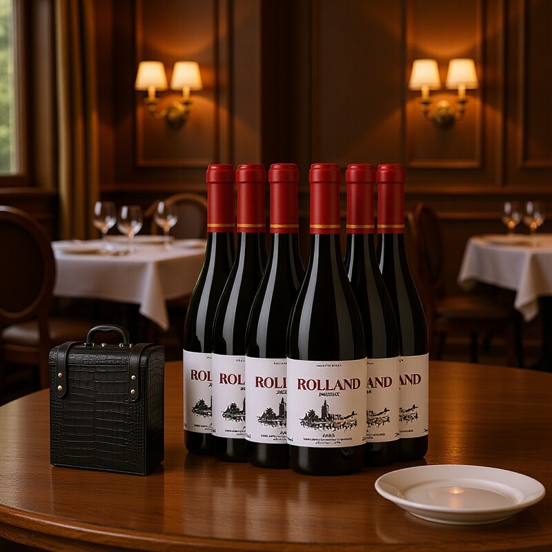 French Bordeaux Imported Dry Red Wine 14% Alcohol, Whole Box of 6 Bottles, Red Wine Gift Box, Cabernet Sauvignon