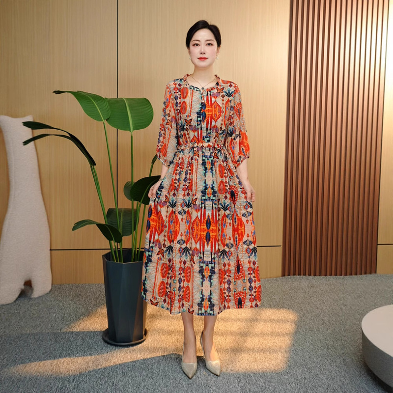 2025 New Fashionable Versatile Casual Stylish Mom Dress Tummy-Covering Beach Travel Vacation Beach Dress 2025 New Fashionable Versatile Casual Stylish Mom Dress Tummy-Covering Beach Travel Vacation Beach Dress