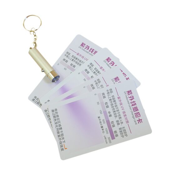 UV test card strength indicator card sun protection clothing skin product car film sunscreen UV test paper detection induction card