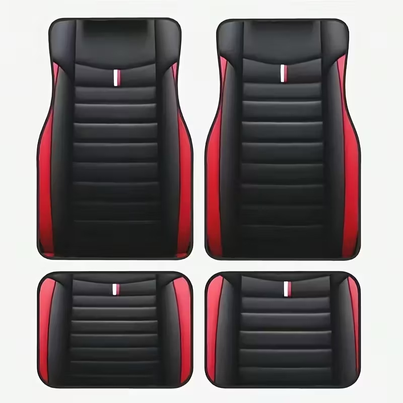 Cross-Border Dropshipping of Crystal Velvet Dirt-Resistant and Easy-Care Floor Mats, Four-Piece Set of All-Season Car Floor Mats, Available for Dropshipping