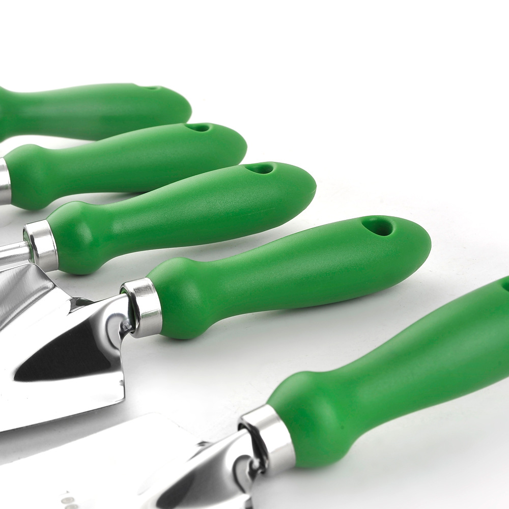 Plastic Handle Stainless Steel Garden Planting Tools Outdoor Vegetable Planting Flower Puller Household Pointing Shovel Rake Set