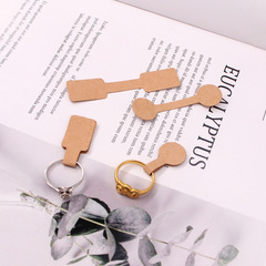 Factory direct sale white self-adhesive square head jewelry tags bracelets necklaces rings badges hang tags self-adhesive